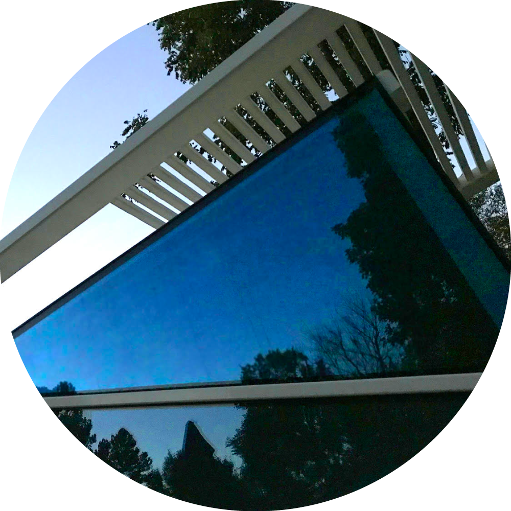 Glass and steel architecture reflecting the sky